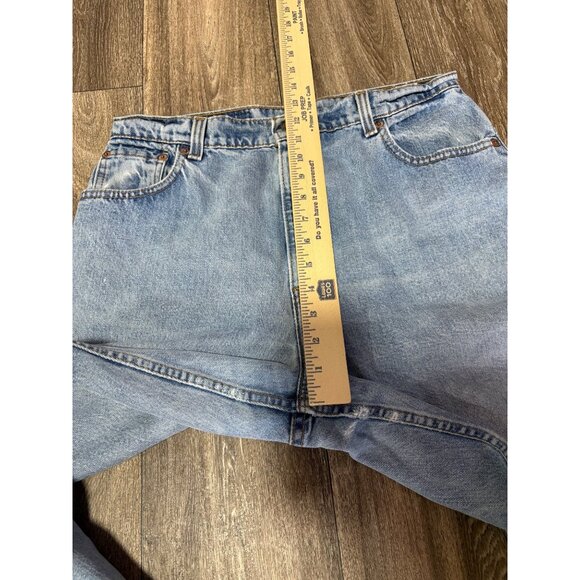 VINTAGE 90'S LEVI'S 551 WOMENS RELAXED FIT TAPERED LEG 14 SHORT COTTON USA Y2K - Picture 5 of 12